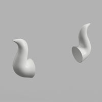 Helltaker Beelzebub Cosplay Horns 3D Model STL Files - Porzellan Props
