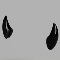 Helltaker Demon Cosplay Horns for Pandemonica, Modeus, Justice, Zdrada, and Malina 3D Model STL Files - Porzellan Props