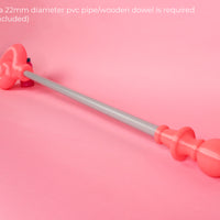 Dark Magician Girl Staff Yu-Gi-Oh 3D Printed Cosplay Kit - Porzellan Props