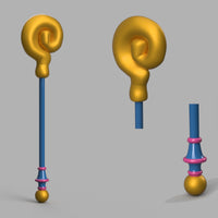 Dark Magician Girl Staff Yu-Gi-Oh 3D Model STL File - Porzellan Props