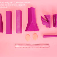 She Ra's Upgraded Sword of Protection S5 - 3.5 ft long 3D Printed Cosplay Kit - Porzellan Props