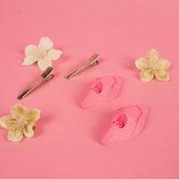 Rei Evangelion Hair Clips 3D Printed Accessory Kit - Porzellan Props