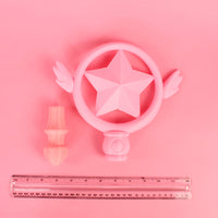 Cardcaptor Sakura Sealing Staff Star Wand 3D Printed Cosplay Kit - Porzellan Props