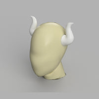 Helltaker Beelzebub Cosplay Horns 3D Model STL Files - Porzellan Props