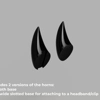 Helltaker Demon Cosplay Horns for Pandemonica, Modeus, Justice, Zdrada, and Malina 3D Model STL Files - Porzellan Props