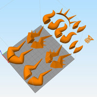 Helltaker Cosplay Demon Horns 3D Models STL Files Bundle - All characters - Porzellan Props