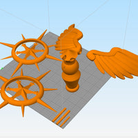 Cardcaptor Sakura Dream Staff Clear Card 3D Model STL File for Cosplay - Porzellan Props