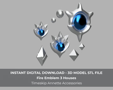Fire Emblem Three Houses Timeskip Annette Cosplay Accessories 3D Model STL Files - Porzellan Props