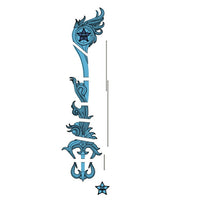 Kingdom Hearts - Aqua's Brightcrest Keyblade 3' long 3D Model STL file for Cosplay - Porzellan Props