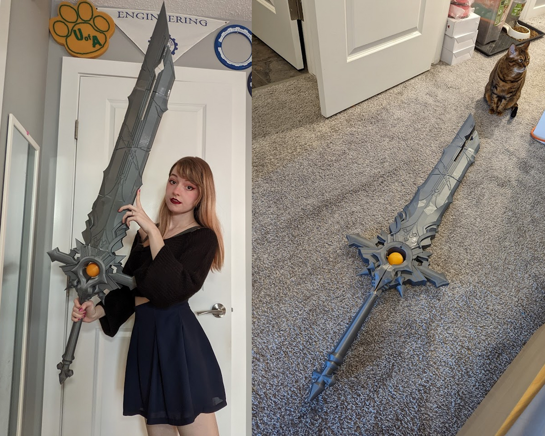 Genshin Impact Wolf's Gravestone Cosplay Sword 3D Model STL File