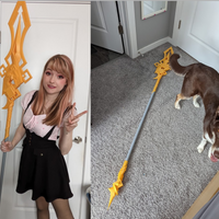 Genshin Impact Vortex Vanquisher Cosplay Polearm 3D Printed Cosplay Prop Kit