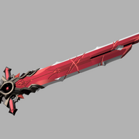 Genshin Impact Wolf's Gravestone Cosplay Sword 3D Model STL File