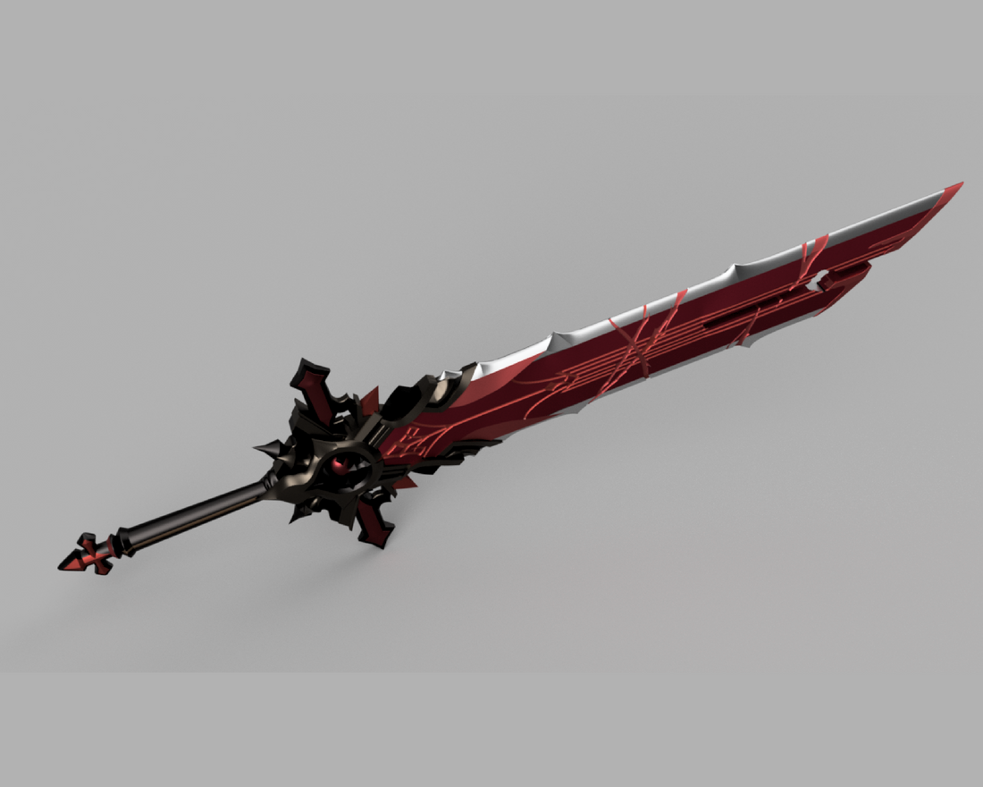 Genshin Impact Wolf's Gravestone Cosplay Sword 3D Model STL File