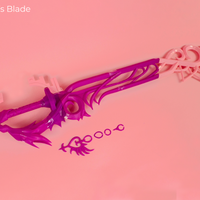 Kingdom Hearts Sora and Riku's Combined Keyblade 3D Printed Cosplay Kit - Porzellan Props