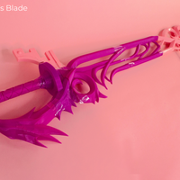 Kingdom Hearts Sora and Riku's Combined Keyblade 3D Printed Cosplay Kit - Porzellan Props