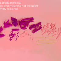 Kingdom Hearts Sora and Riku's Combined Keyblade 3D Printed Cosplay Kit - Porzellan Props