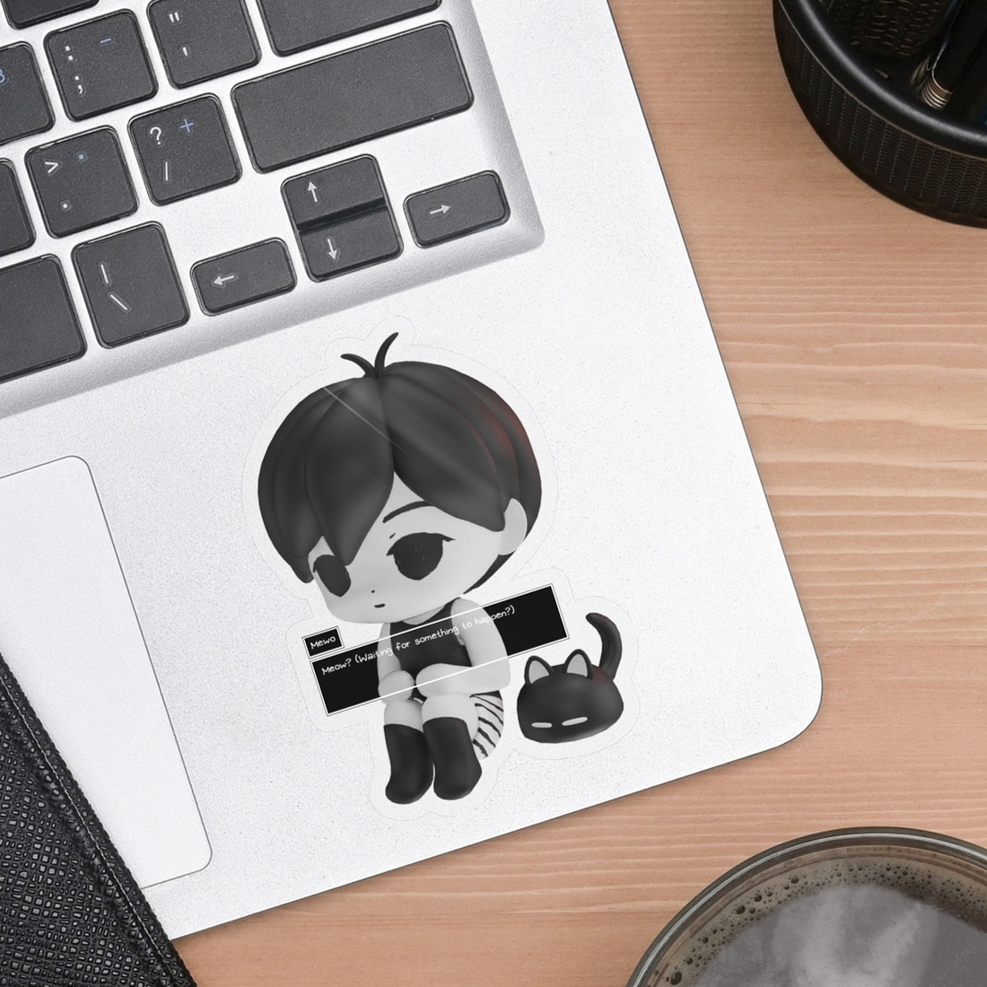 Omori + Mewo Clear 2.5" Vinyl Sticker