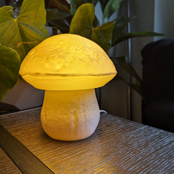 Boletus Edulis King Bolete Mushroom Table Lamp