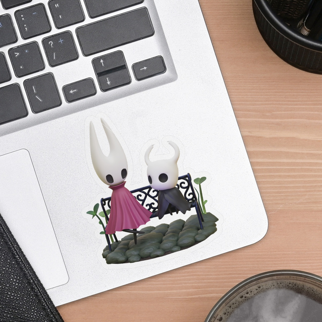 Hollow Knight Ghost + Hornet 2.5" Vinyl Clear Sticker