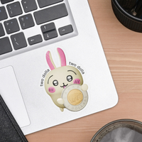 Two Dolla Two Dolla Usagi Clear 2.5" Vinyl Sticker
