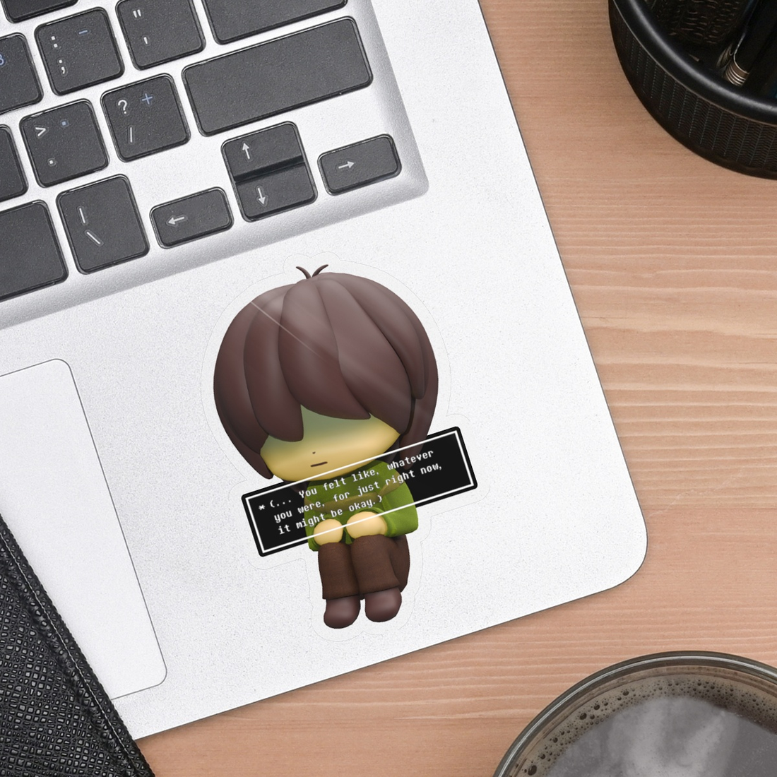 Kris Deltarune Clear 2.5" Vinyl Sticker