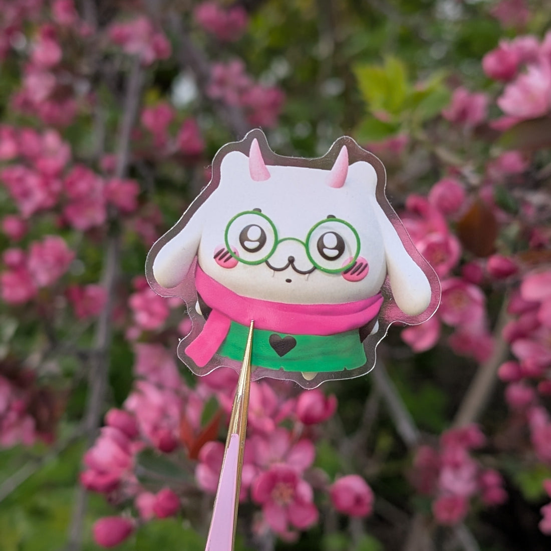 Ralsei Chii Clear 2.5" Vinyl Sticker
