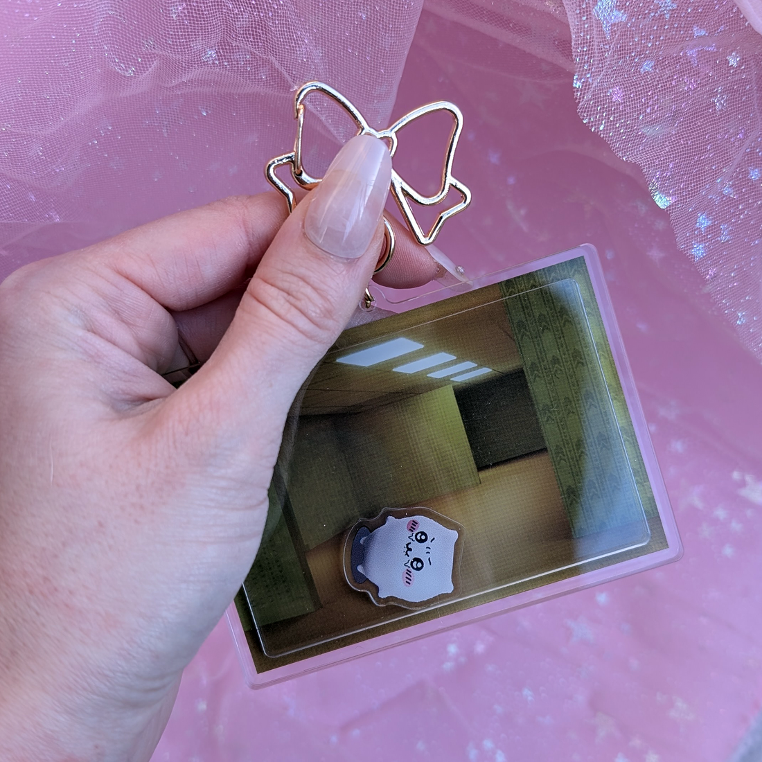 Chiikawa Backrooms Shaker Keychain