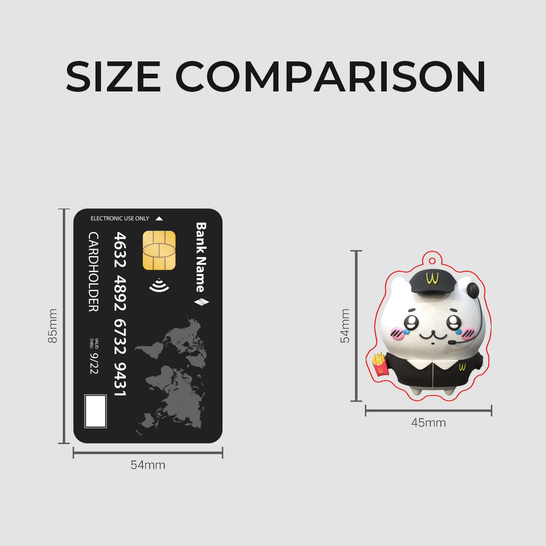 Minimum Wage Employee Chii Acrylic Keychain