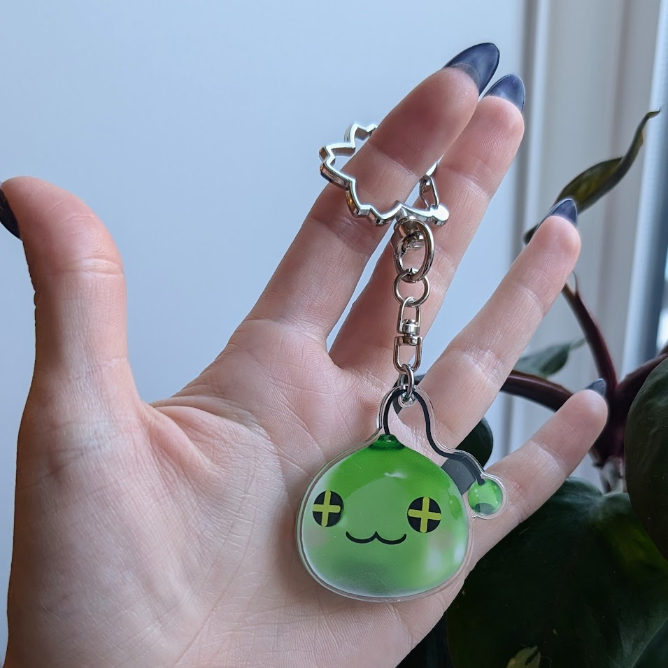 Double Sided Slime Jelly Acrylic Keychain