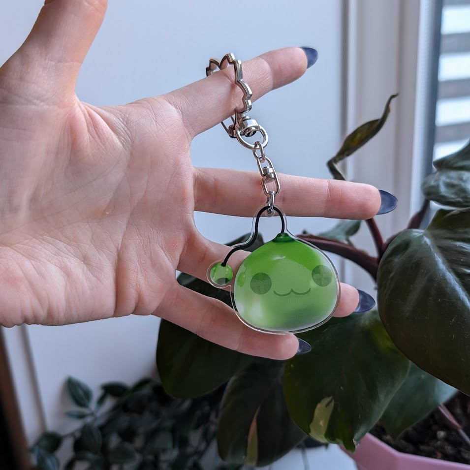 Double Sided Slime Jelly Acrylic Keychain