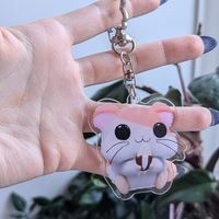 B GRADE Hamtaro Hamster Acrylic Keychain