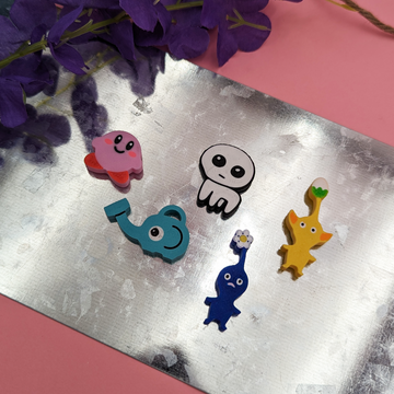 Gaming Friends Croc Charms | Plastic Pins | Magnets