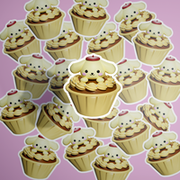 Sanrihoe Friends Cupcake Waterproof Stickers