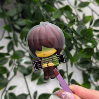 Kris Deltarune Clear 2.5" Vinyl Sticker