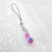 Winged Pink Flying Pikmin Phone Charm