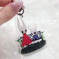Hollow Knight Ghost + Hornet Acrylic Keychain