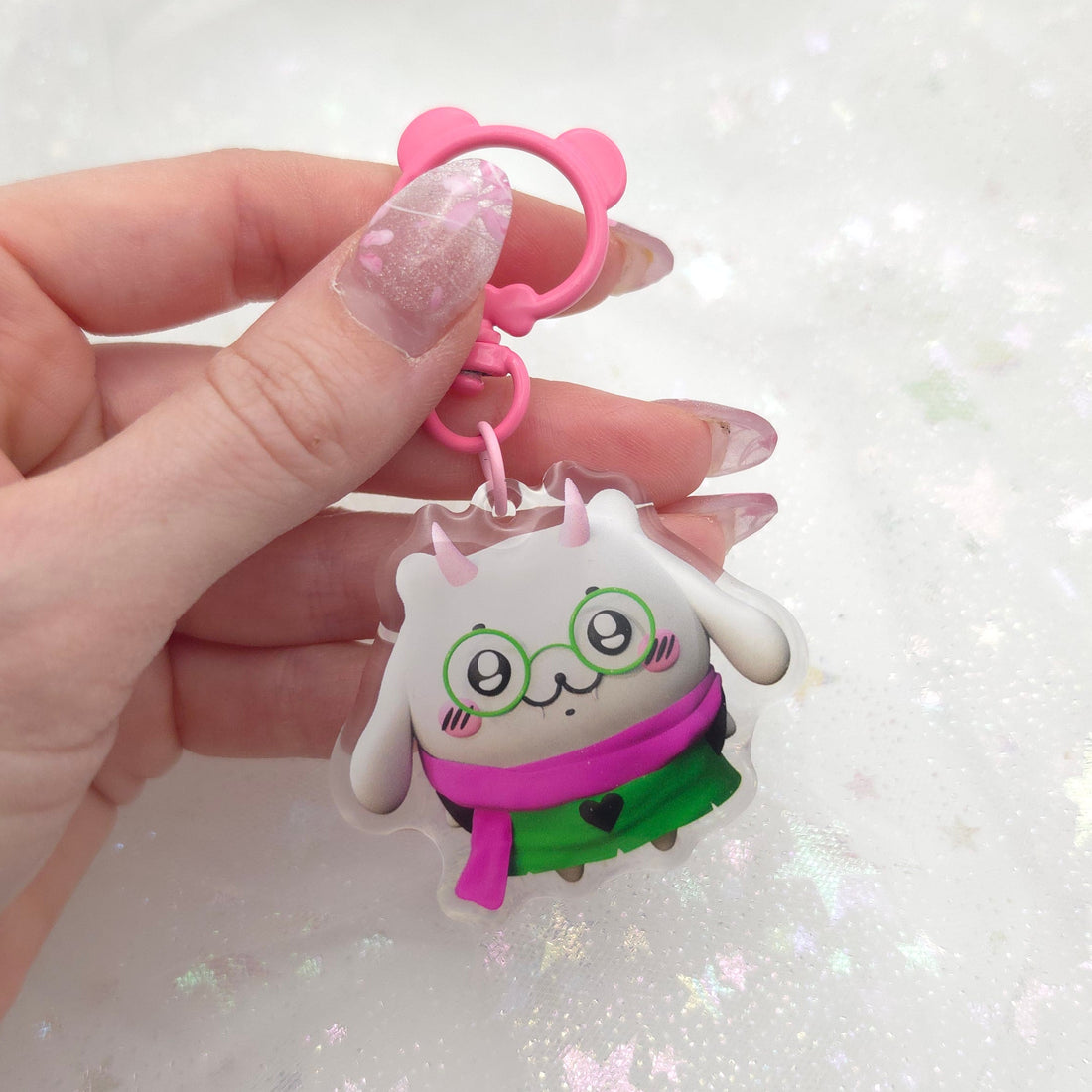 Ralsei Chii Acrylic Keychain