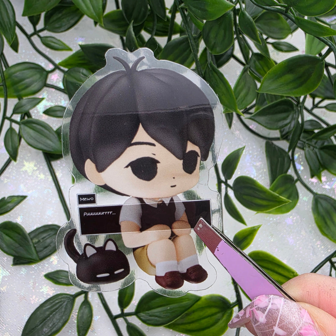 Sunny + Mewo Clear 2.5" Vinyl Sticker