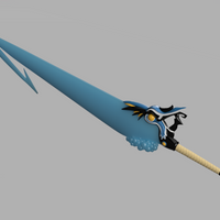 Final Fantasy X Brotherhood Sword 4.5' long 3D Model STL file for Cosplay