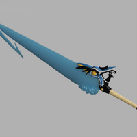 Final Fantasy X Brotherhood Sword 4.5' long 3D Printed Cosplay Prop Kit