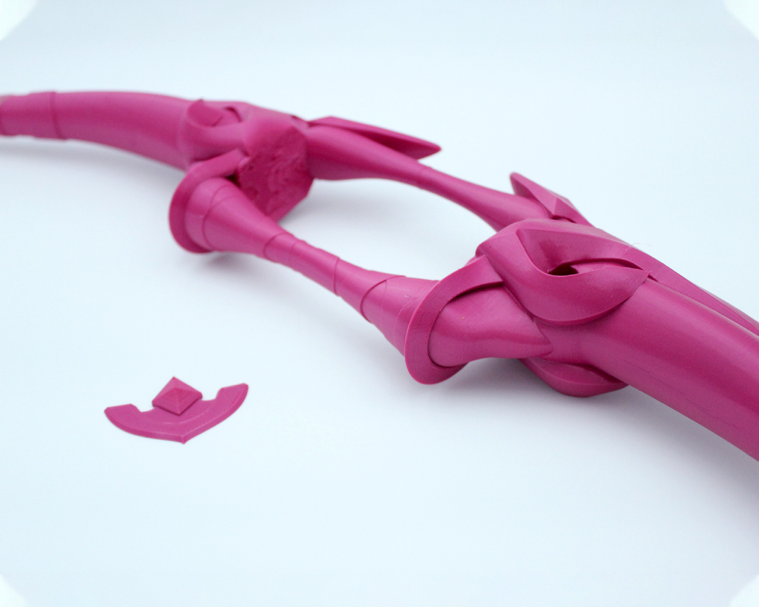 Genshin Impact Gorou's Raven Bow 3D Printed Cosplay Prop Kit