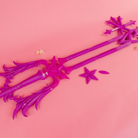 Kingdom Hearts Oathkeeper Keyblade 3' long 3D Model STL file for Cosplay - Porzellan Props