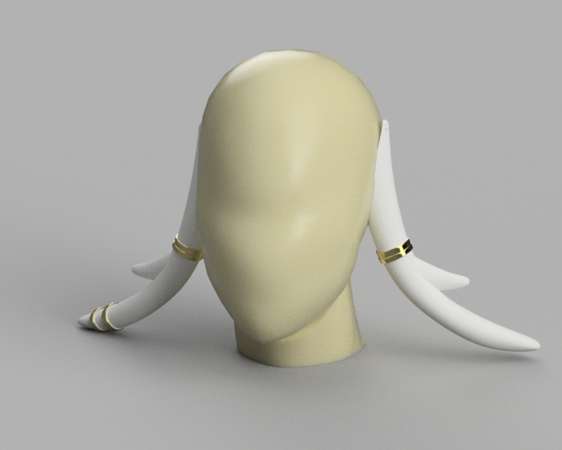 Genshin Impact Yanfei Antlers Horns Cosplay 3D Model STL File
