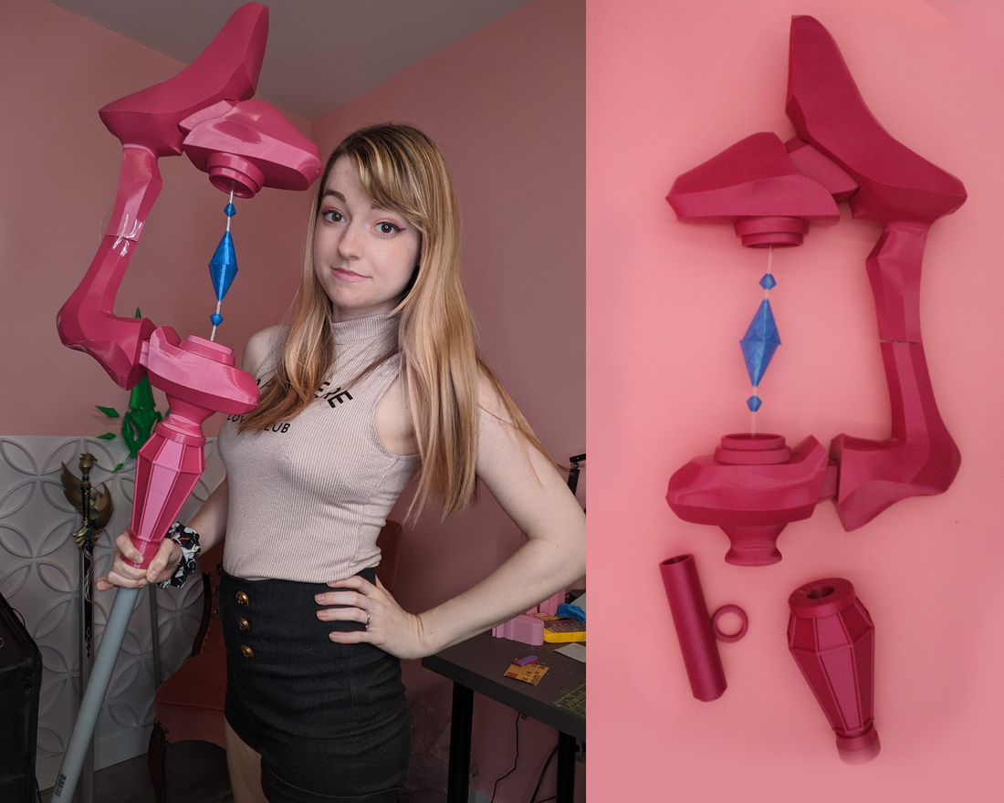 Mushuko Tensei Jobless Reincarnation Roxy Migurdia Staff 3D Printed Cosplay Prop Kit