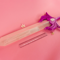 She Ra's Sword of Protection LED Edition - 3 ft long 3D Printed Cosplay Kit - Porzellan Props