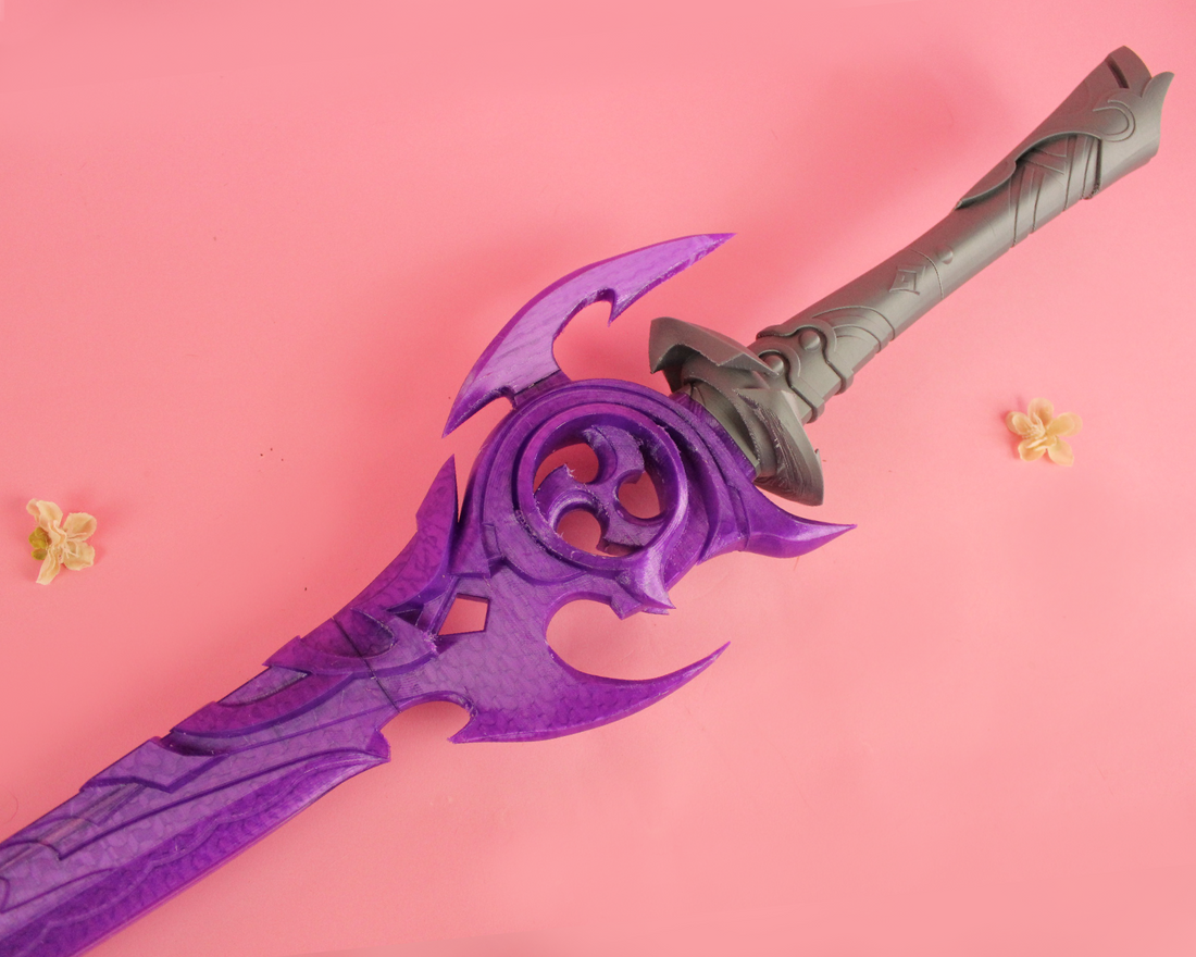 Genshin Impact Mistsplitter Reforged Cosplay Sword 3D Printed Prop Kit