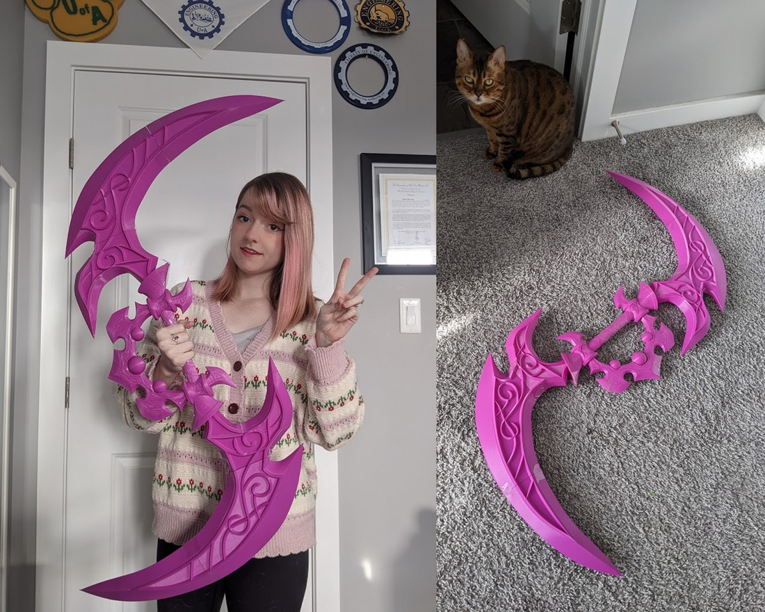 Warcraft Tyrande Whisperwind Glaive Cosplay 3D Model STL File - Porzellan Props