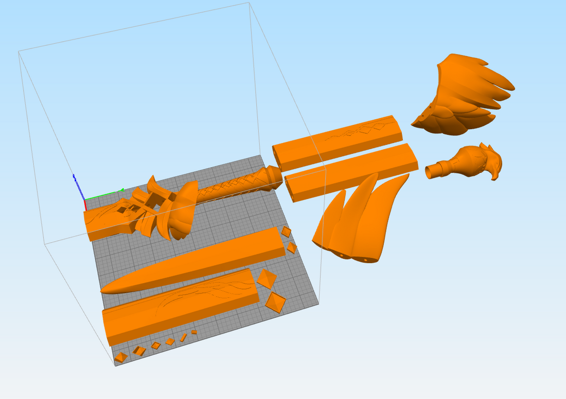 Genshin Impact Favonius Sword Jean Cosplay Sword 3D Model for LEDS STL File - Porzellan Props