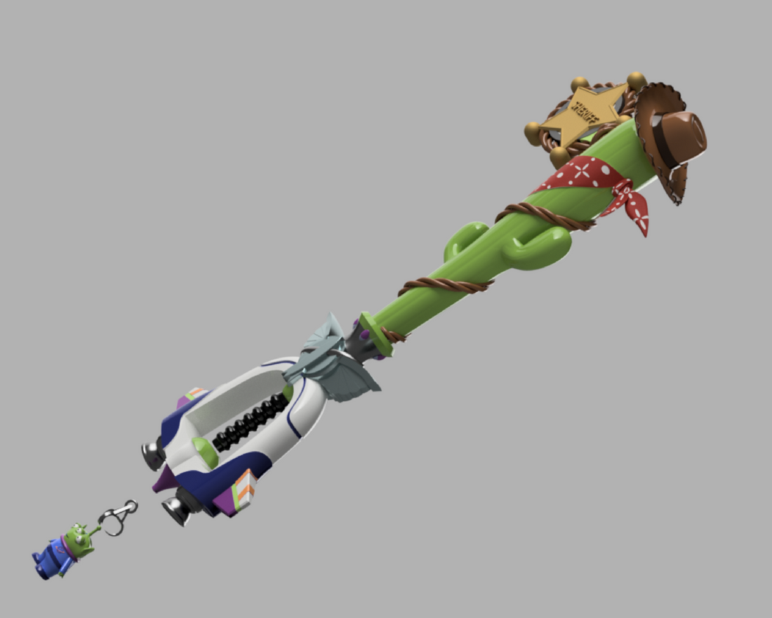 Kingdom Hearts My Favorite Deputy Keyblade 3D Model STL File