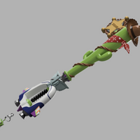 Kingdom Hearts My Favorite Deputy Keyblade 3D Model STL File